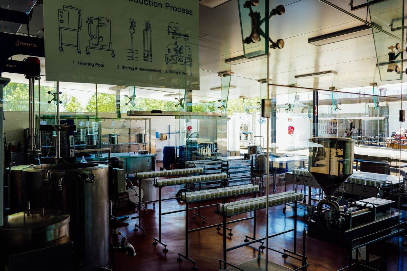 Ligne de production dans une usine agroalimentaire