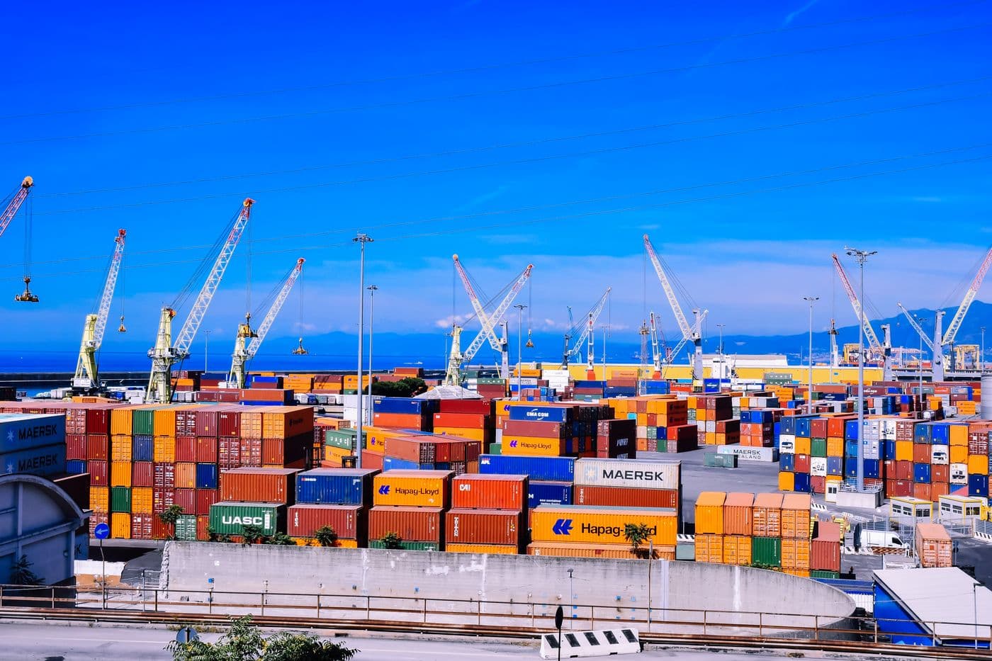 Site logistique industriel et zone de chargement